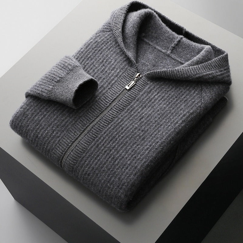 Cozy Merino Wool Zip Hoodie