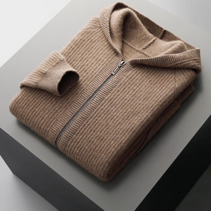 Cozy Merino Wool Zip Hoodie