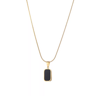 Elegant Onyx Charm Necklace