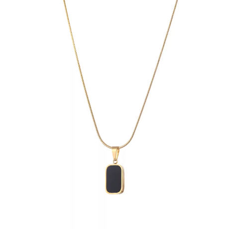 Elegant Onyx Charm Necklace