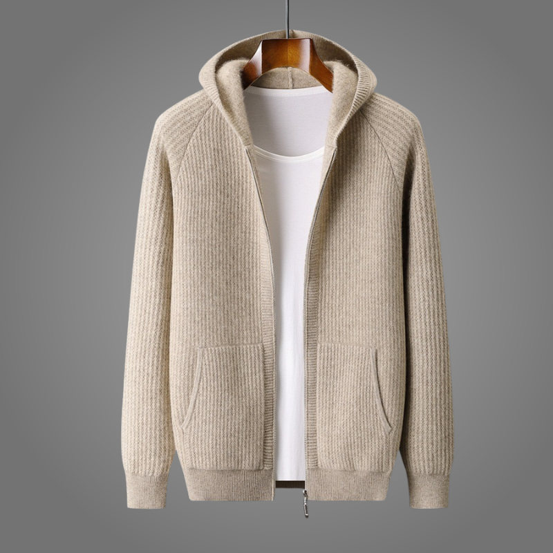 Cozy Merino Wool Zip Hoodie