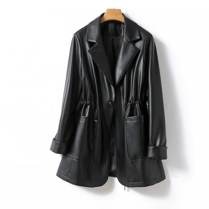 Chic Leather Adventure Coat