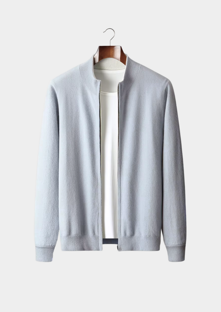 Cozy Wool Zip Cardigan