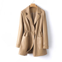 Chic Leather Adventure Coat