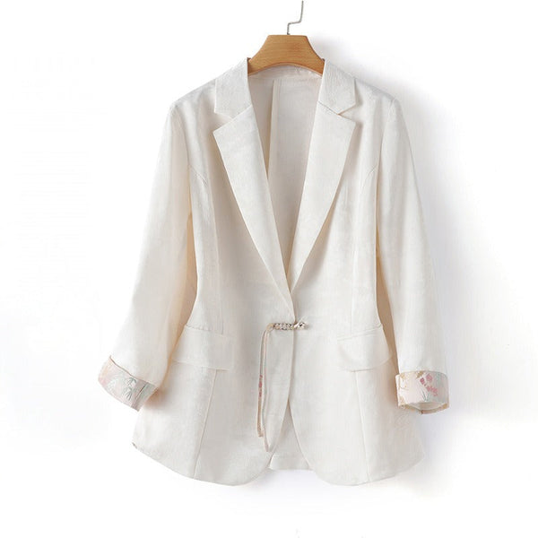 Luxurious Silk Blazer Elegance
