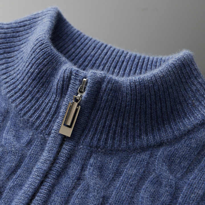 Luxury Cashmere Half Zip Sweater