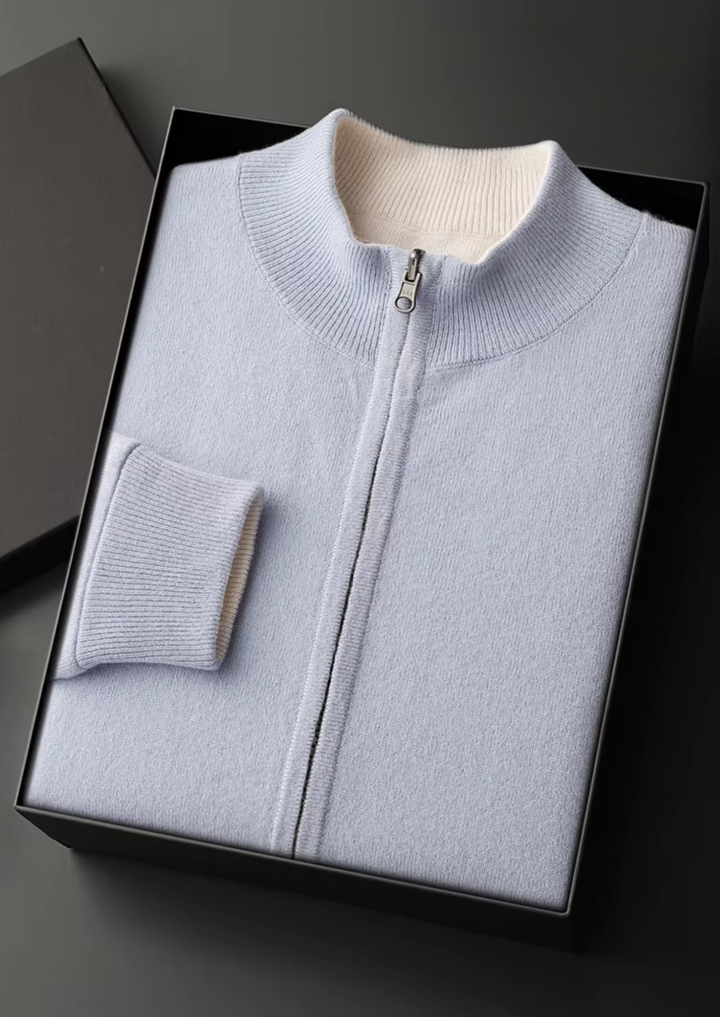 Cozy Wool Zip Cardigan