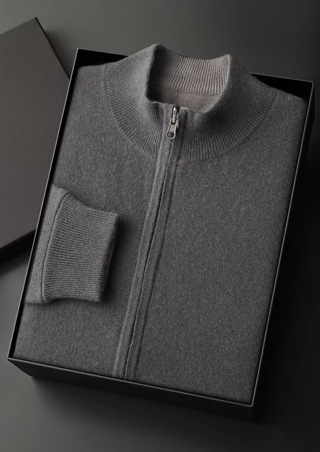 Cozy Wool Zip Cardigan