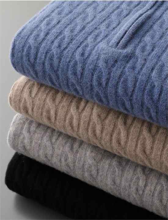Luxury Cashmere Half Zip Sweater