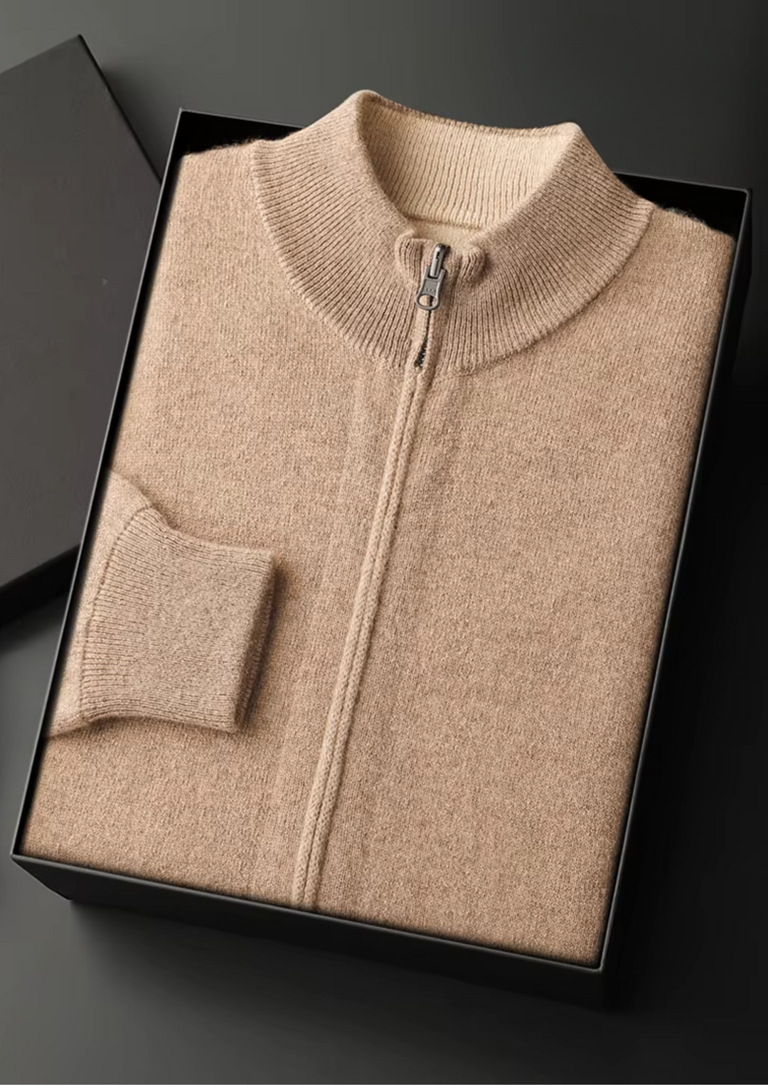 Cozy Wool Zip Cardigan