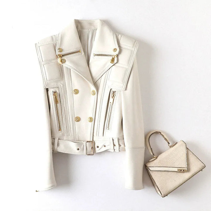 Stylish Leather Adventure Coat